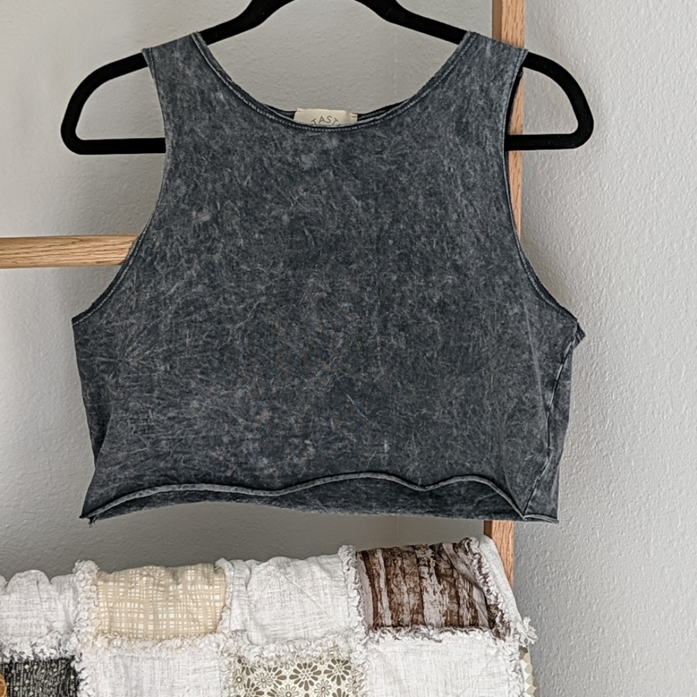 Smoke effect crop top